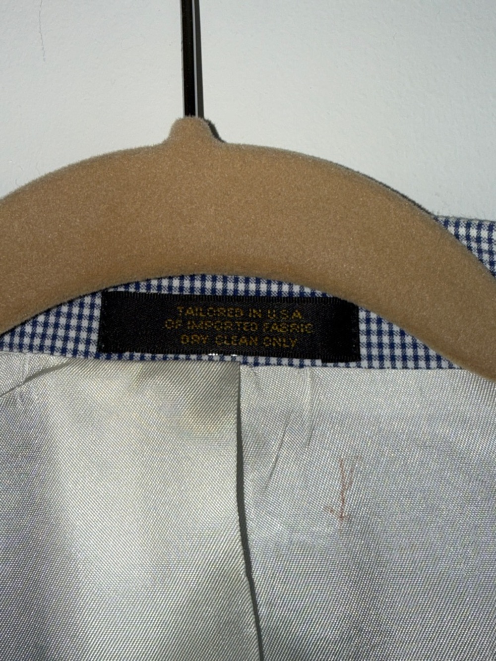 Vintage Hardwick Blue Stripe Cotton Seersucker Sport Coat Blazer. - Picture 2 of 3
